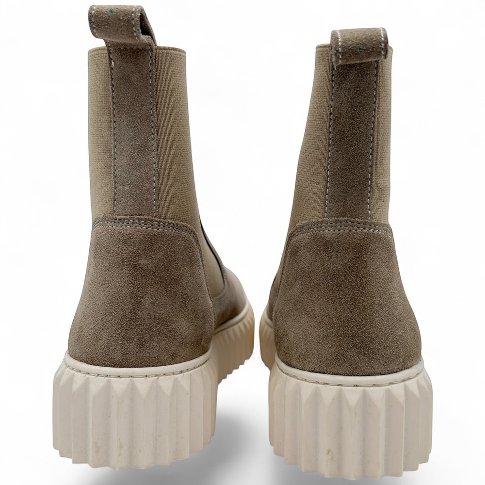 Voile Blanche Suede Chelsea Boots Taupe Chunky Lug Platform EU 36 US 6 - Picture 4 of 7